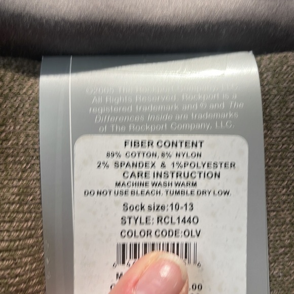 Rockport, Timberland, Low Show Socks, mens 12-13 - Picture 5 of 5